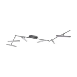 Lindby LED plafondlamp Pilou, 6-lamps, dimbaar, chroom