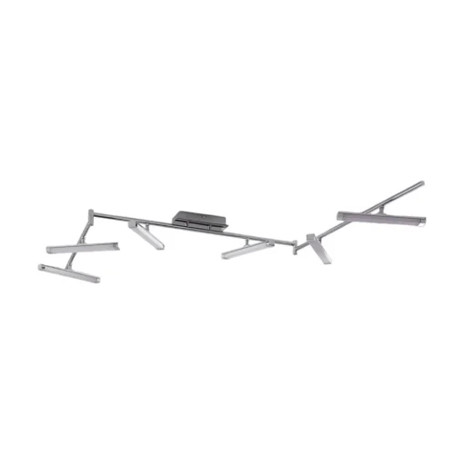 Lindby LED plafondlamp Pilou, 6-lamps, dimbaar, chroom