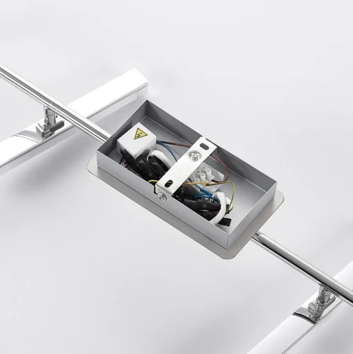 Lindby LED plafondlamp Pilou, 6-lamps, dimbaar, chroom