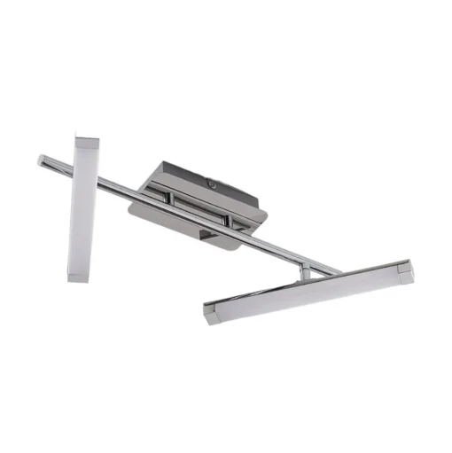 Lindby LED plafondlamp Pilou, 2-lamps, dimbaar, chroom