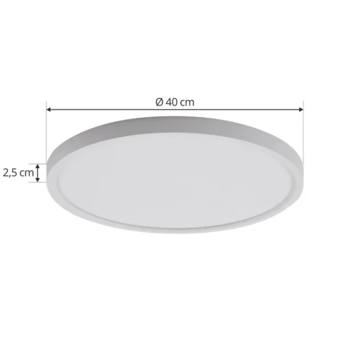 Lindby LED plafondlamp Pravin, Ø 40 cm, CCT, wit