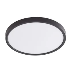Lindby LED plafondlamp Pravin, Ø 40 cm, 3.000 K, zwart