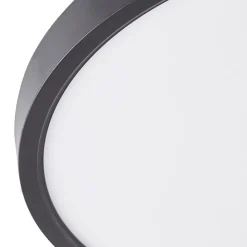 Lindby LED plafondlamp Pravin, Ø 40 cm, 3.000 K, zwart