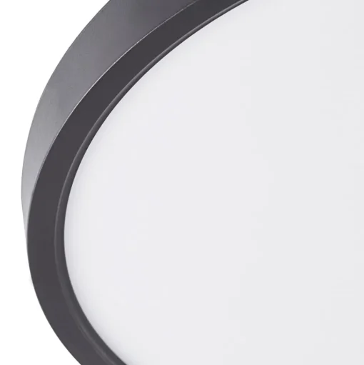 Lindby LED plafondlamp Pravin, Ø 40 cm, 3.000 K, zwart