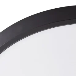 Lindby LED plafondlamp Pravin, Ø 40 cm, 3.000 K, zwart