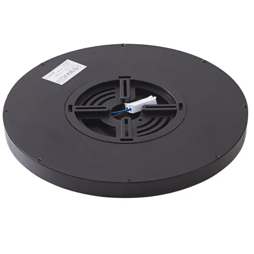 Lindby LED plafondlamp Pravin, Ø 40 cm, 3.000 K, zwart