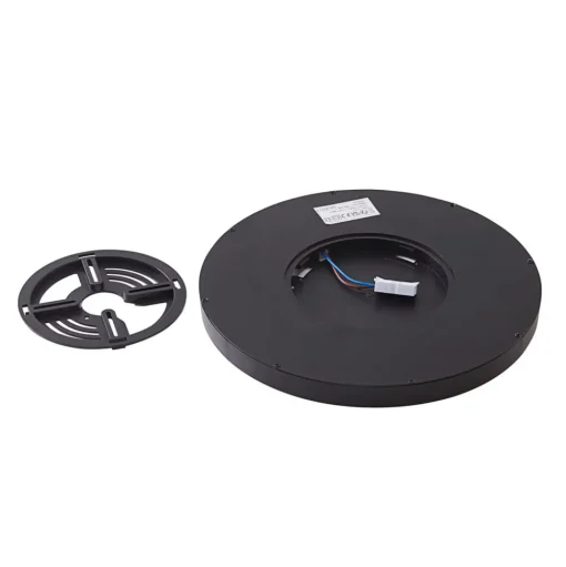 Lindby LED plafondlamp Pravin, Ø 40 cm, 3.000 K, zwart