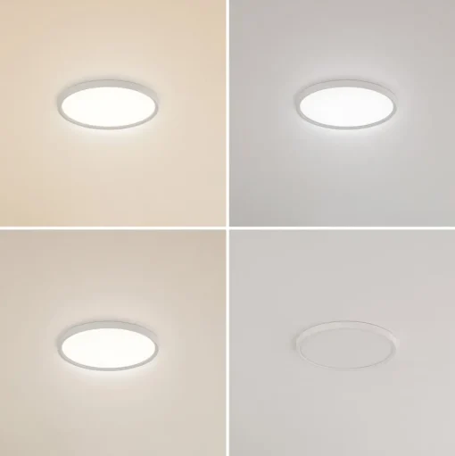 Lindby LED plafondlamp Pravin, Ø 30 cm, CCT, wit