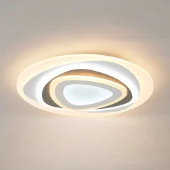 Lindby LED plafondlamp Rebeka, Ø 50 cm, CCT, afstandsbediening
