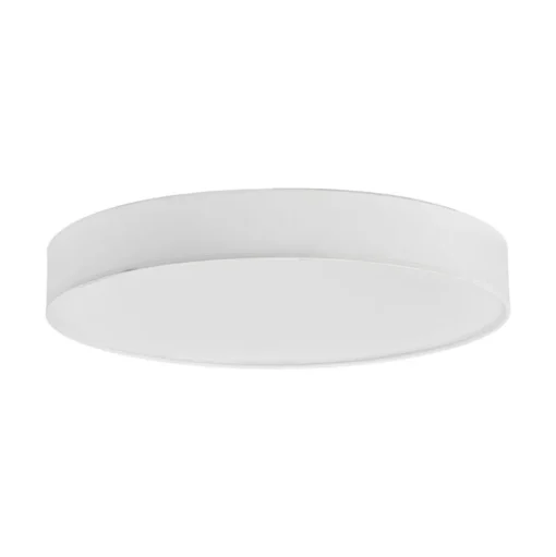 Lindby LED plafondlamp Saira, Ø 50 cm, wit, textiel