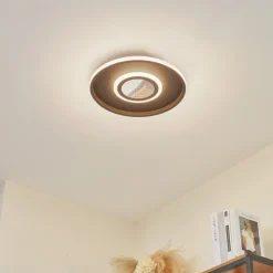 Lindby LED plafondlamp Selian, dimbaar, Infinity Tunnel