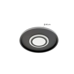 Lindby LED plafondlamp Selian, dimbaar, Infinity Tunnel