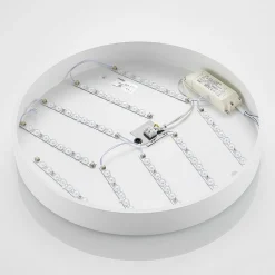 Lindby LED plafondlamp Simera, Ø 50cm, wit, metaal