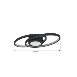Lindby LED plafondlamp Thalina, 60cm, dimbaar, Infinity Tunnel