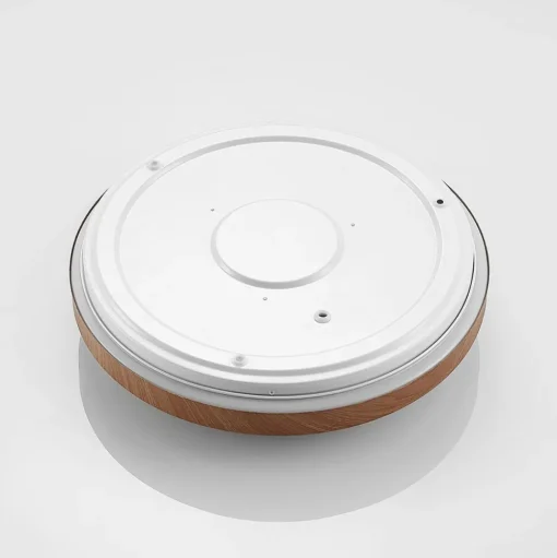 Lindby LED plafondlamp Vaako, Ø 41 cm, metaal, houtlook