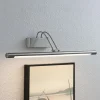 Lindby LED schilderij verlichting Mailine, 69 cm, nikkel, schakelaar