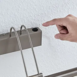 Lindby LED schilderij verlichting Mailine, 69 cm, nikkel, schakelaar