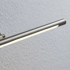 Lindby LED schilderij verlichting Mailine, 69 cm, nikkel, schakelaar