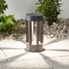 Lindby LED sokkellamp Jordis, 22 cm, antraciet, aluminium