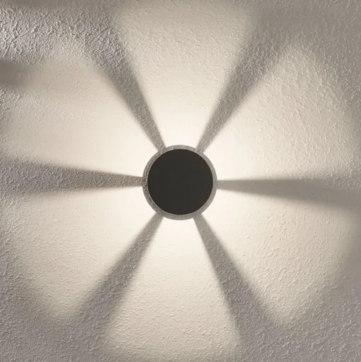 Lindby LED sokkellamp Jordis, 22 cm, antraciet, aluminium