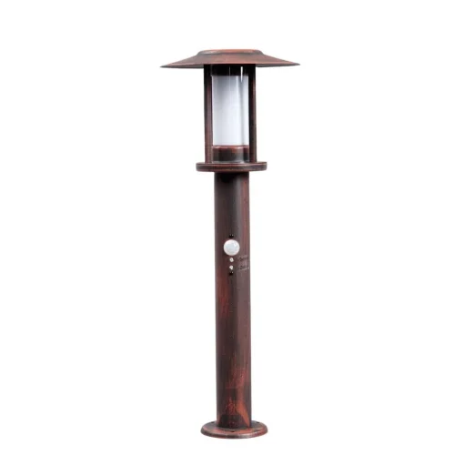 Lindby LED sokkellamp Pavlos, 55 cm, roestkleurig, sensor