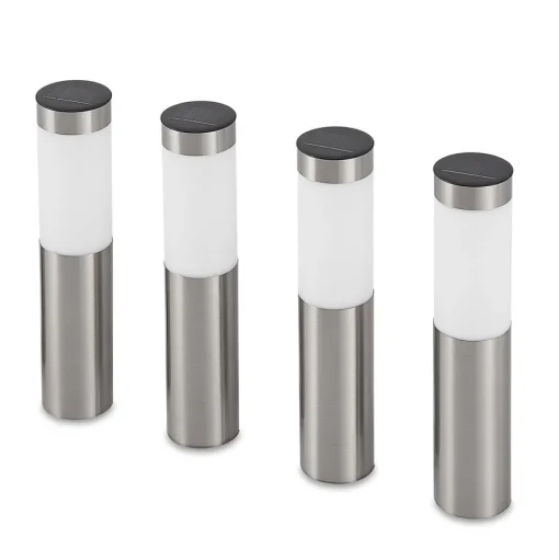 Lindby LED sokkellamp, set van 4, grondspies, 31 cm, IP44