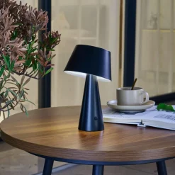 Lindby LED solar tafellamp Lirinor zwart kunststof 13 cm