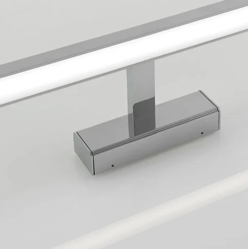 Lindby LED spiegellamp Jukka, 60 cm, chroom, metaal, IP44