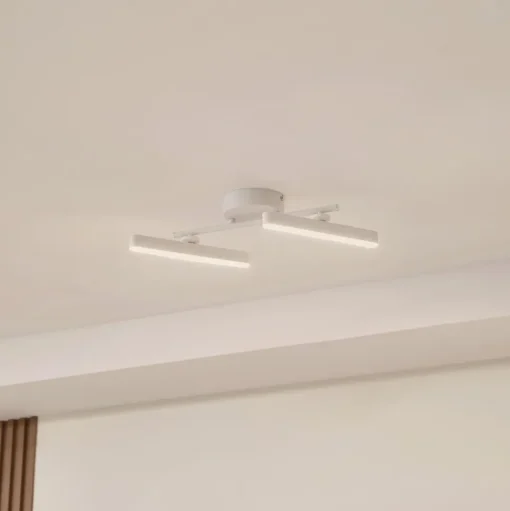 Lindby LED spot Eldrin, wit, 2-lamps, lichtstrip