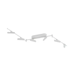 Lindby LED spot Eldrin, wit, 6-lamps, lichtstrip