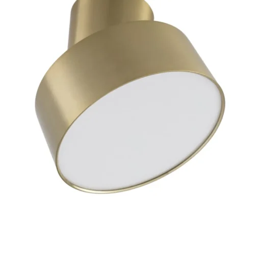 Lindby LED spot Nivoria, Ø 14 cm, goudkleurig, draaibaar gemonteerd