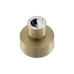 Lindby LED spot Nivoria, Ø 14 cm, goudkleurig, draaibaar gemonteerd