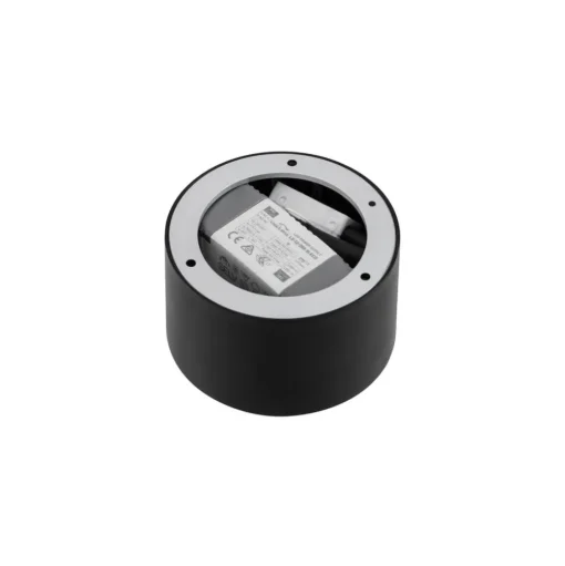 Lindby LED spot Nivoria, 11 x 7 cm, zwart, metaal