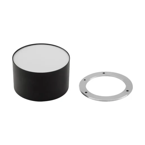 Lindby LED spot Nivoria, 11 x 7 cm, zwart, metaal