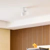 Lindby LED spot Nivoria, Ø 14 cm, wit, zwenkbaar