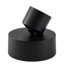 Lindby LED spot Nivoria, Ø 14 cm, zwart, draaibaar