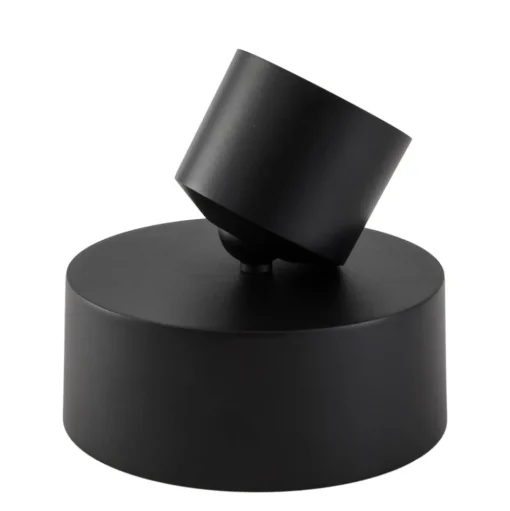 Lindby LED spot Nivoria, Ø 14 cm, zwart, draaibaar