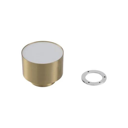 Lindby LED spot Nivoria, 11 x 9 cm, goudkleurig, metaal