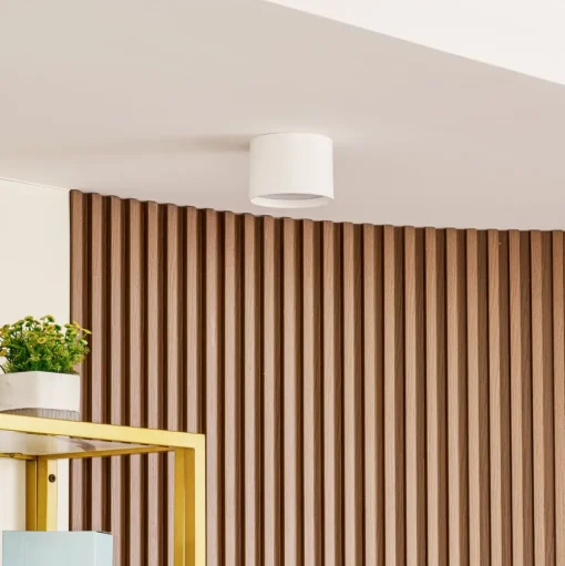 Lindby LED spot Nivoria, Ø 12 cm, 15 W, wit, metaal