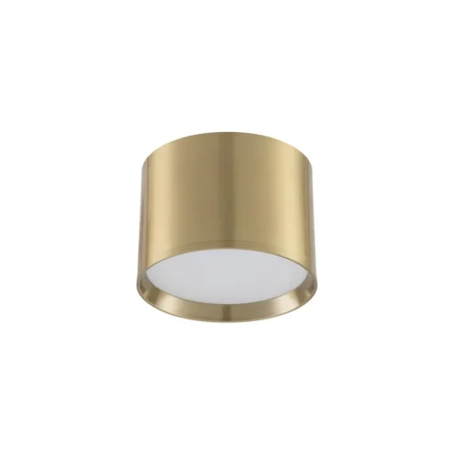 Lindby LED spot Nivoria, Ø 12 cm, goudkleurig, metaal