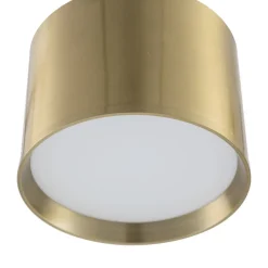 Lindby LED spot Nivoria, Ø 12 cm, goudkleurig, metaal