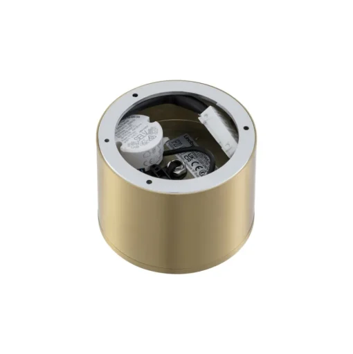 Lindby LED spot Nivoria, Ø 12 cm, goudkleurig, metaal
