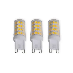 Lindby LED stiftlamp, set van 3, G9, 3 W, helder, 3.000 K