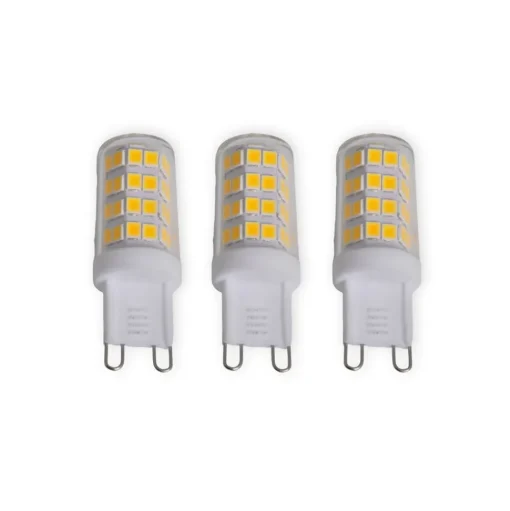 Lindby LED stiftlamp, set van 3, G9, 3 W, helder, 3.000 K