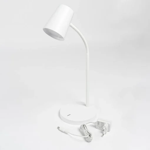 Lindby LED tafellamp Ailina, hoogte 36 cm, wit, dimbaar