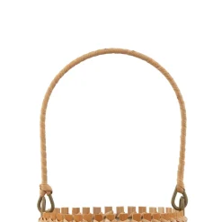 Lindby LED tafellamp Amaria, bamboe, Ø 12 cm