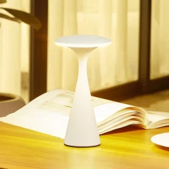 Lindby LED tafellamp Evelen, wit, IP54, CCT