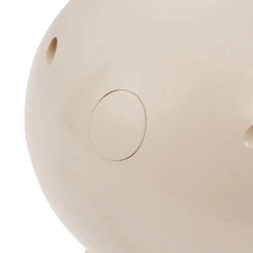 Lindby LED tafellamp Haas, beige, kunststof,CCT,hoogte39cm