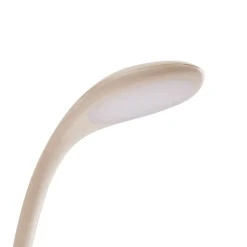 Lindby LED tafellamp Haas, beige, kunststof,CCT,hoogte39cm