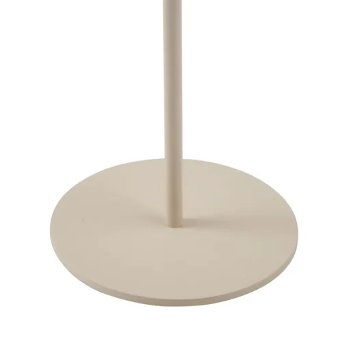 Lindby LED tafellamp Ilvi, beige, aluminium, Ø 17,5 cm